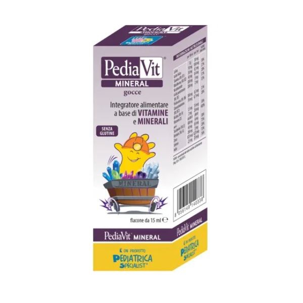 Pediavit Mineral Gocce Integratore per Bambini di Vitamine e Minerali 15 ml
