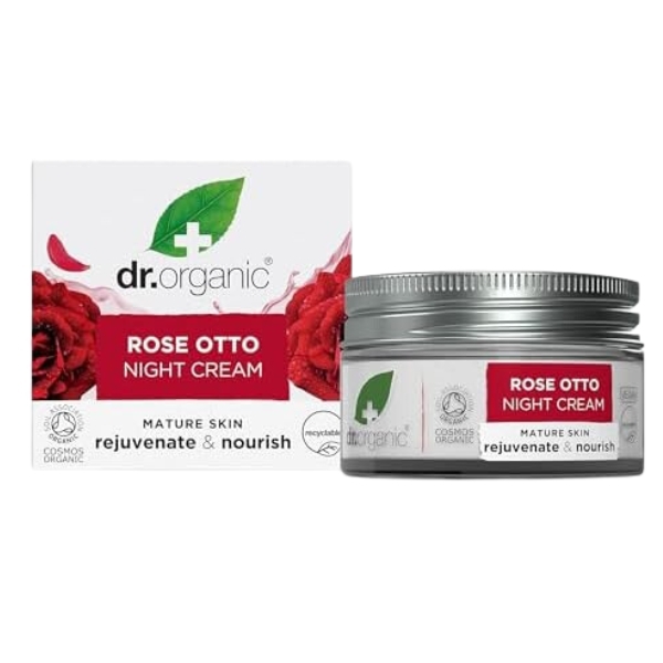 Dr. Organic Rose Otto Crema Viso Notte 50 ml