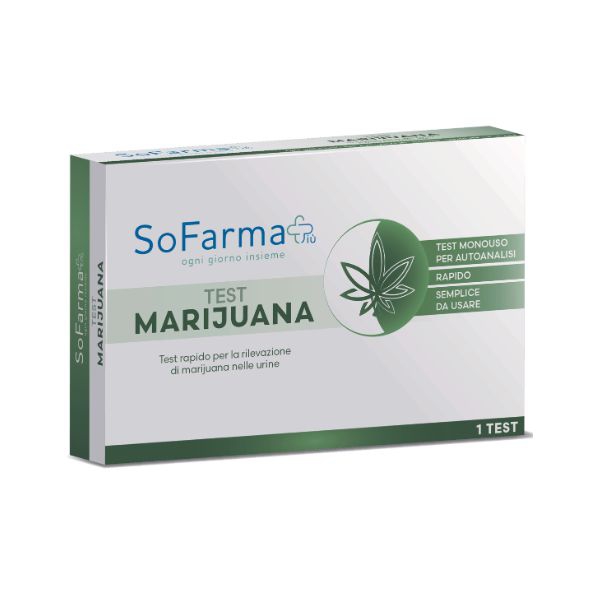 Sofarmapiu' Kit di Test THC Affidabile Rilevazione Marijuana nelle Urine
