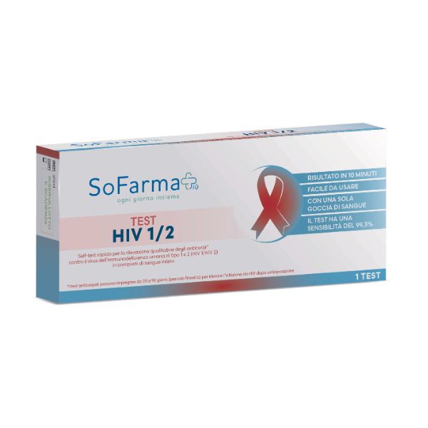 Sofarmapiu' Test HIV 1/2 - Rilevazione Anticorpi