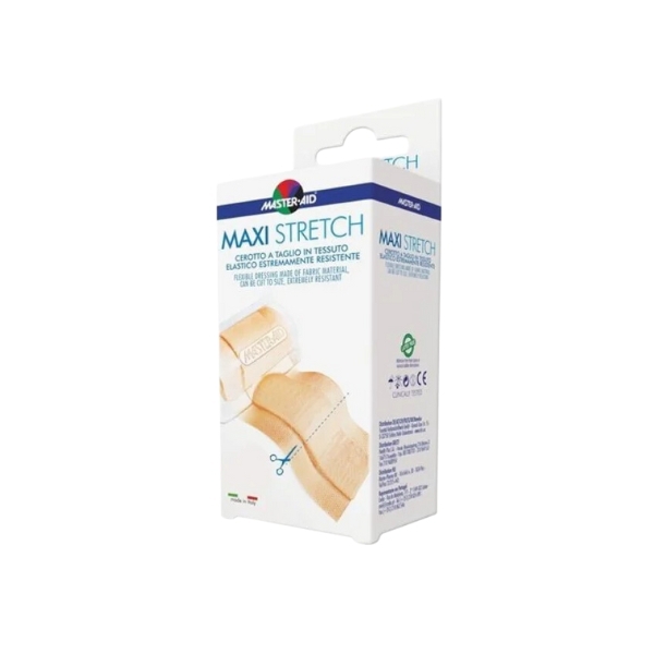 M-aid Maxi Stretch 100x6 Cerotto a Taglio in Tessuto Elastico Estremamente Resistente