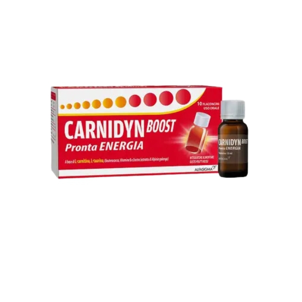 Carnidyn Boost Pronta Energia Integratore Alimentare 10 Flaconcini