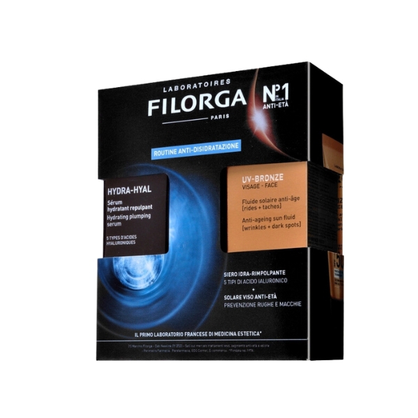 Filorga Cofanetto Duo Siero Hydra-Hyal 30 ml + Protezione Solare Viso Uv Bronze Spf50+ 40 ml