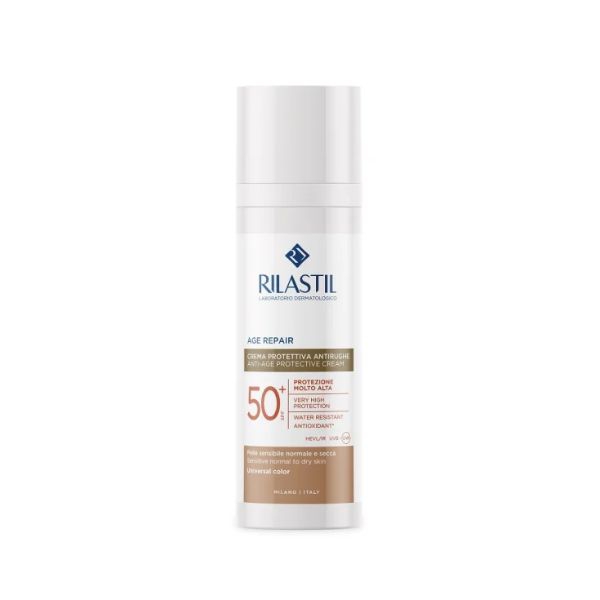 Rilastil Sun Spf50  Age Repair Crema Protettiva Antirughe Colorata 50 ml