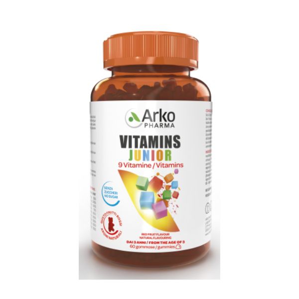 Arkopharma Vitamins Junior Integratore per Bambini 60 Caramelle Gommose