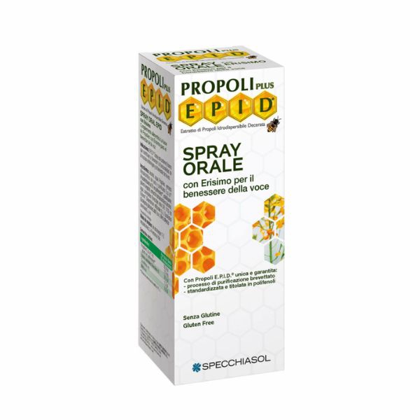 Specchiasol EPID Spray Orale con Erisimo per il Benessere della Gola 15 ml