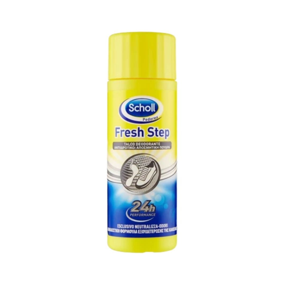 Scholl Fresh Step Polvere Deodorante Piedi e Scarpe Effetto 24h 1 Talco da 75 g