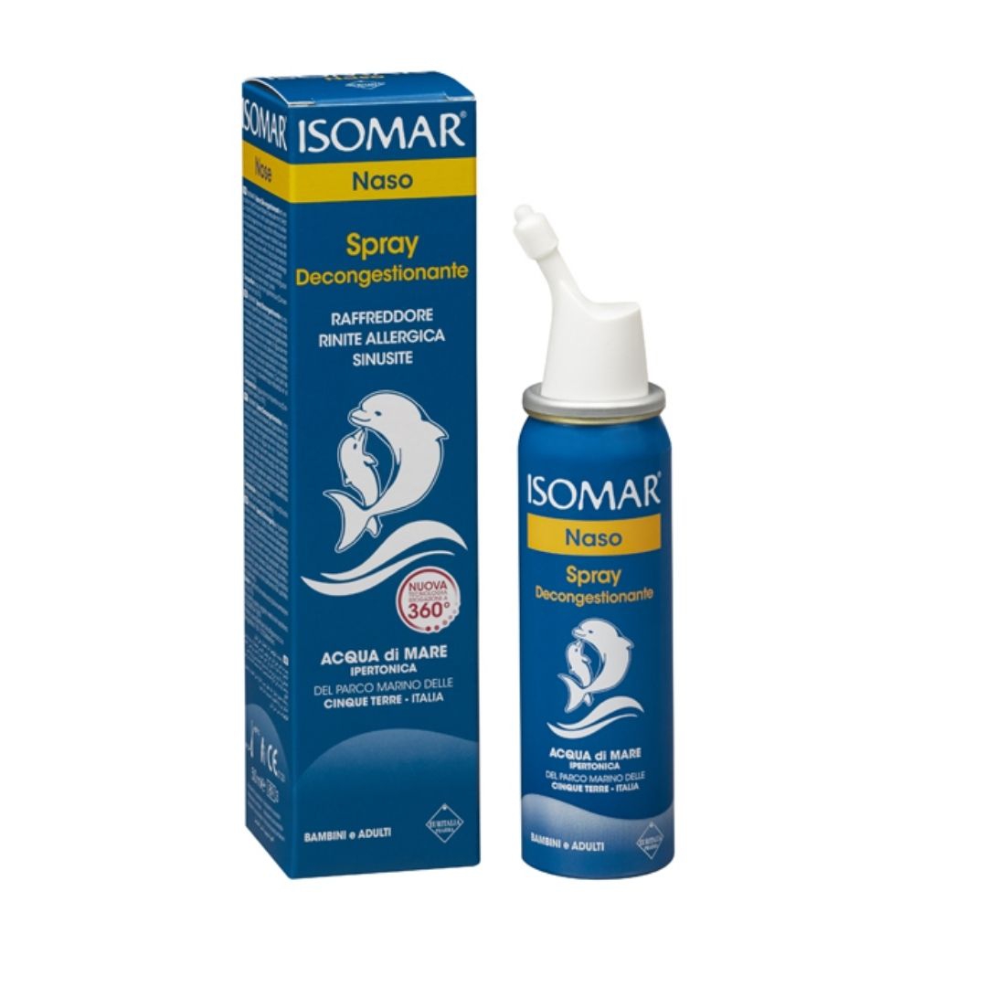 Isomar Naso Spray Decongestionante Raffreddore Rinite Allergica Sinusite 50 ml