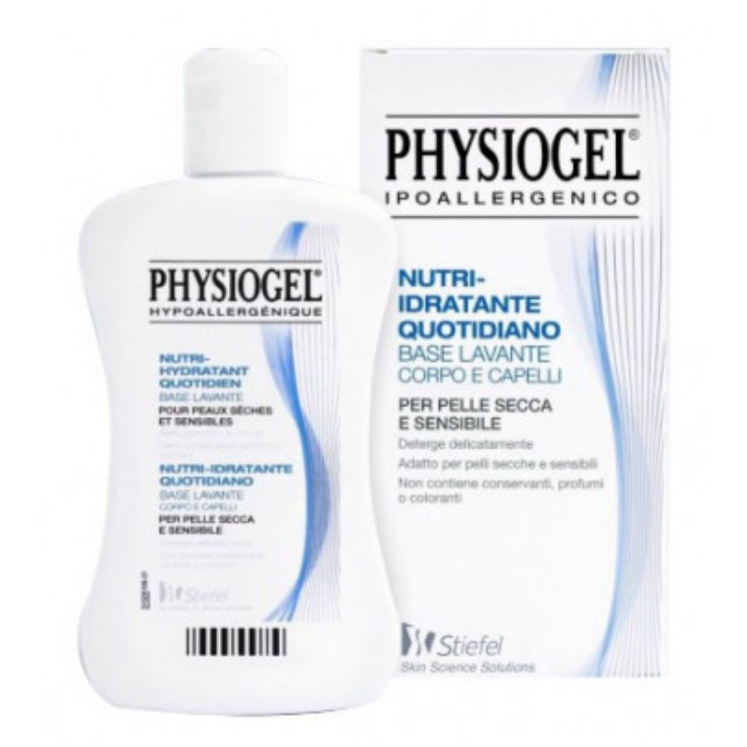 Physiogel Nutri-Idratante Base Lavante Detergente per Corpo e Capelli 250 ml