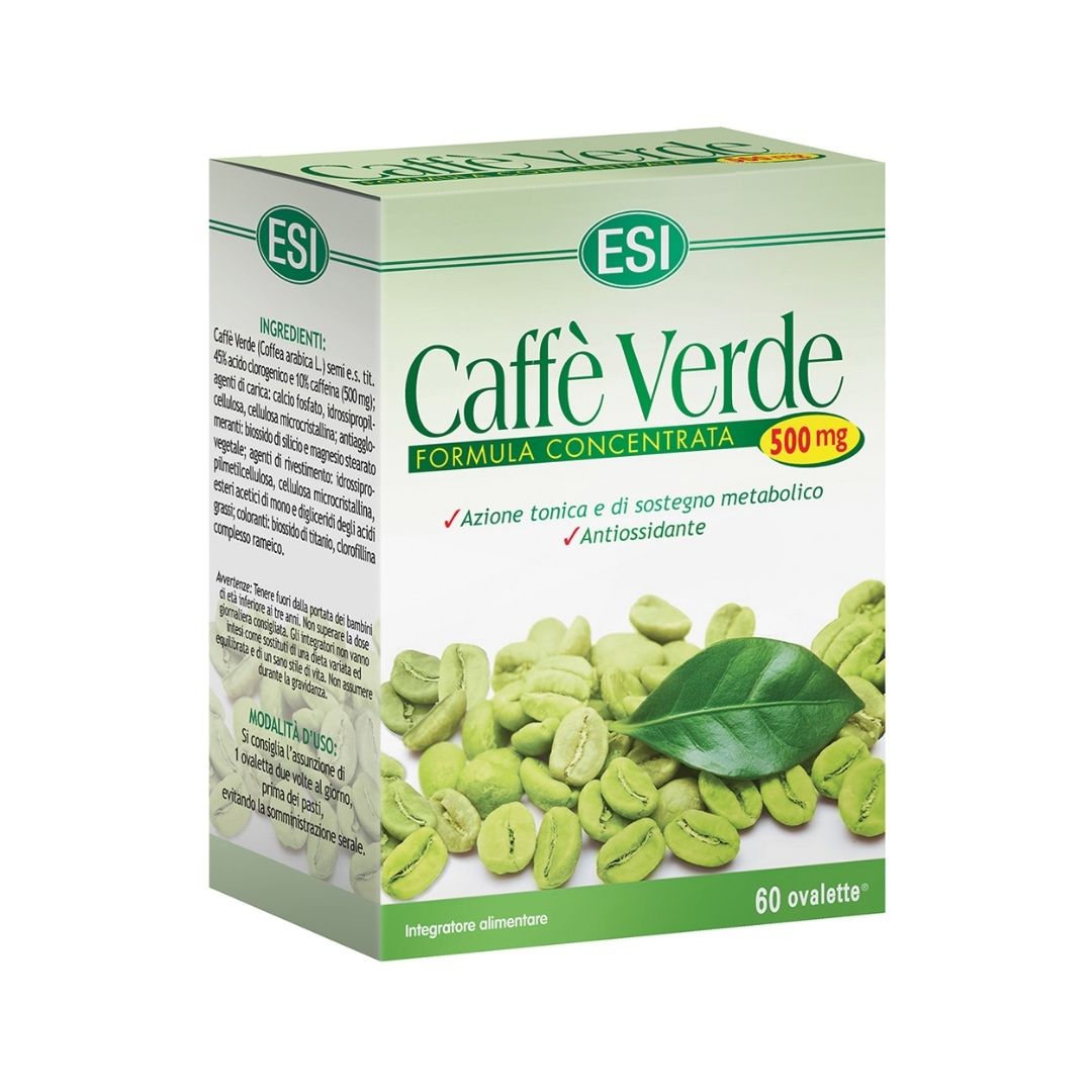 Esi Caff Verde Integratore Alimentare Controllo del Peso 60 Ovalette