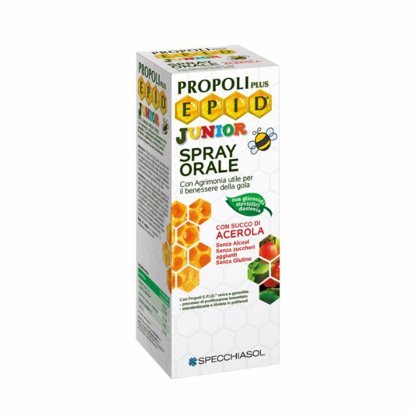 Specchiasol EPID Junior Spray Orale alla Fragola per le Vie Respiratorie 15 ml