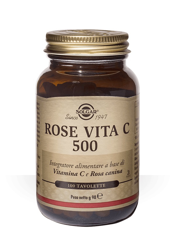 Solgar Linea Difese Immunitarie Rose Vita C 500 100 Tavolette