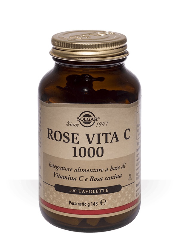 Solgar Linea Difese Immunitarie Rose Vita C 1000 100 Tavolette