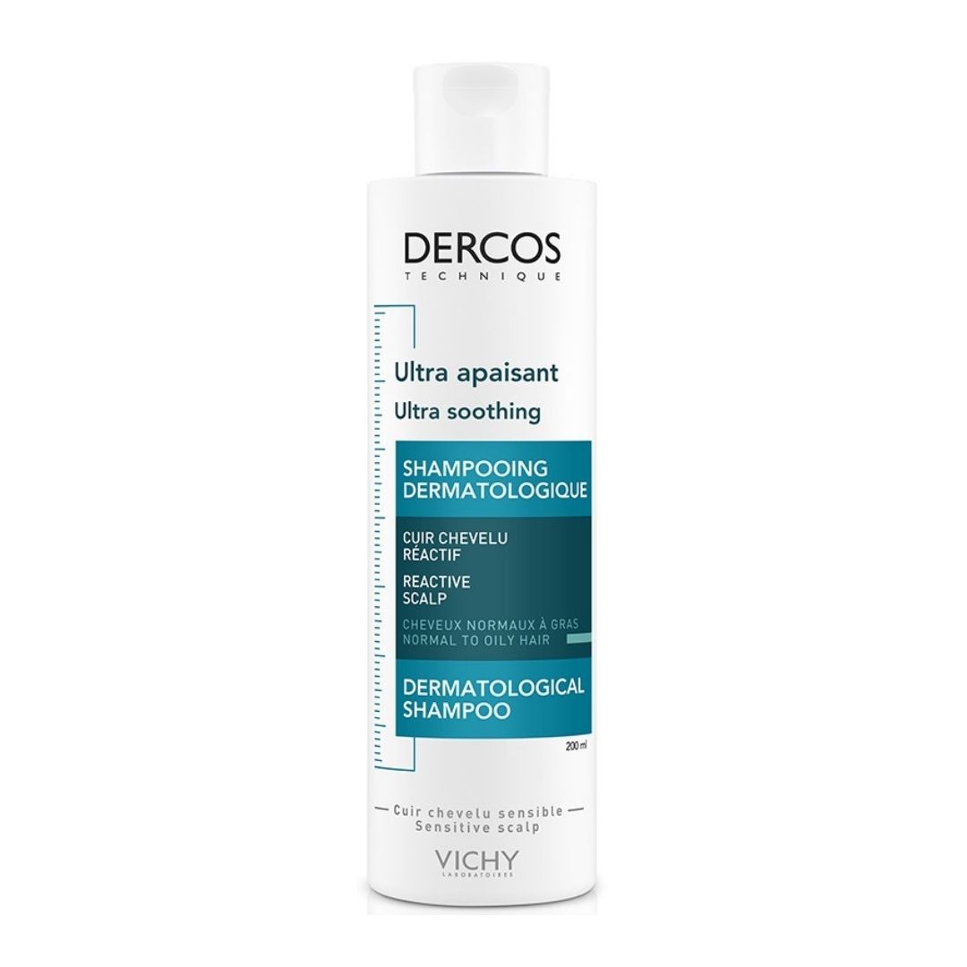 Vichy Dercos Ultra Lenitivo Shampoo Anti Prurito Cuoio Grasso e Reattivo 200 ml