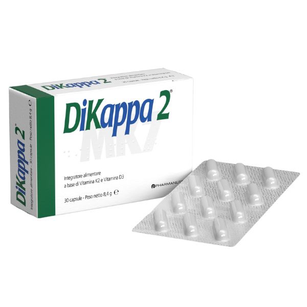 DiKappa2 Integratore Con Vitamine K2 e D3 Per Il Benessere Delle Ossa 30 Capsule