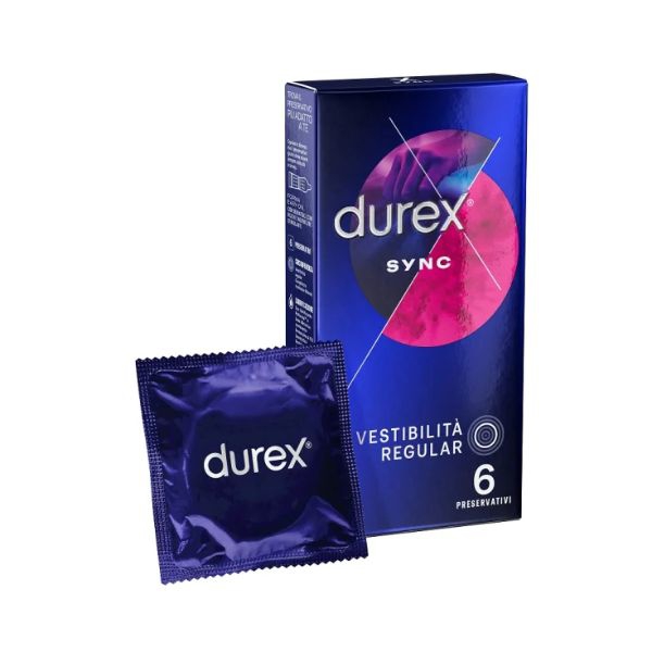 Durex Sync Benessere per Lui e per Lei 6 Profilattici