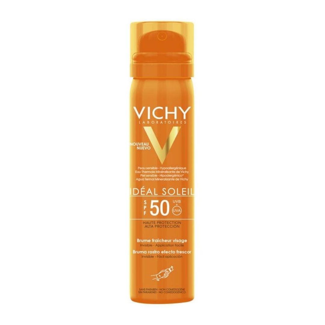 Vichy Ideal Soleil SPF50 Spray Viso Invisibile Effetto Rinfrescante 75 ml