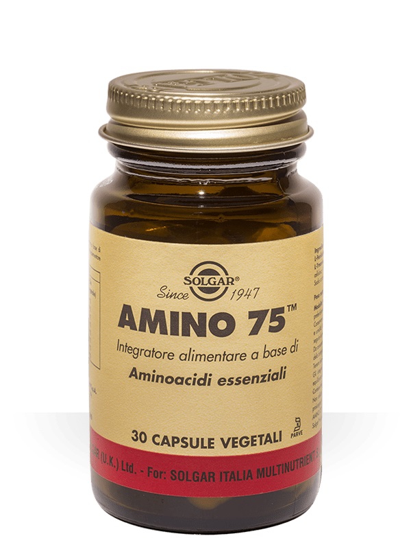 Solgar Linea Aminoacidi Essenziali Amino 75 Integratore Alimentare 30 Capsule