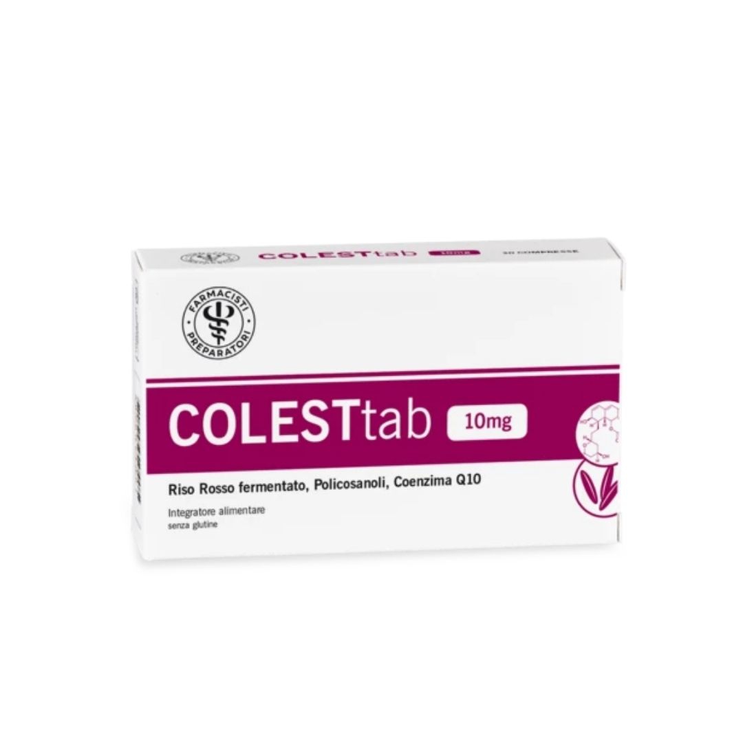 Unifarco COLESTtab 10 mg Integratore per il Colesterolo 30 Compresse