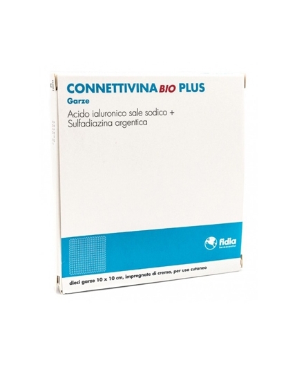 Fidia Connettivina Bio Plus Trattamento Ferite 10 Garze 10x10 cm