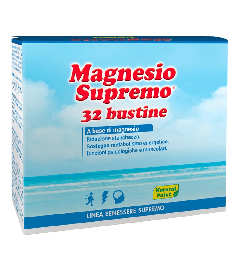 Magnesio Supremo Integratore per la Riduzione della Stanchezza 32 Buste