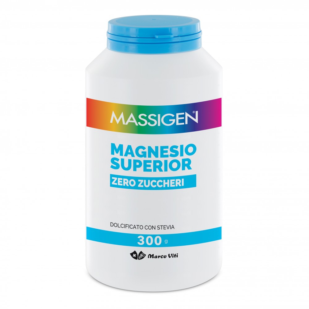 Massigen Magnesio Superior Zero Zuccheri Integratore Alimentare Polvere 300 g