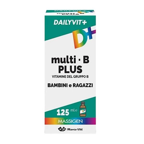Massigen Dailyvit+ Multi B Integratore Sciroppo di Vitamine e Minerali 125 ml