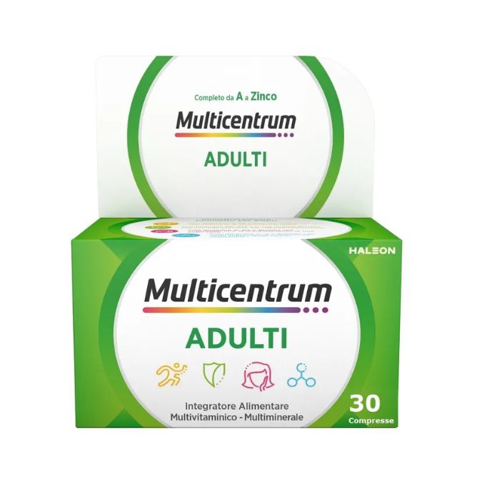 Multicentrum Adulti Integratore Alimentare Vitamine Minerali 30 Compresse