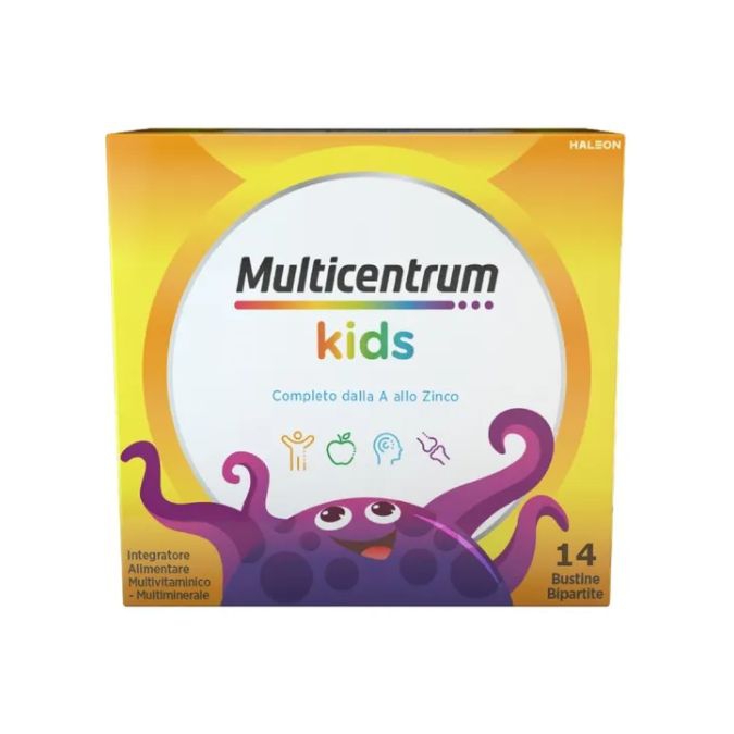 Multicentrum Kids Integratore Alimentare Bambini di Vitamine Minerali 14 Bustine