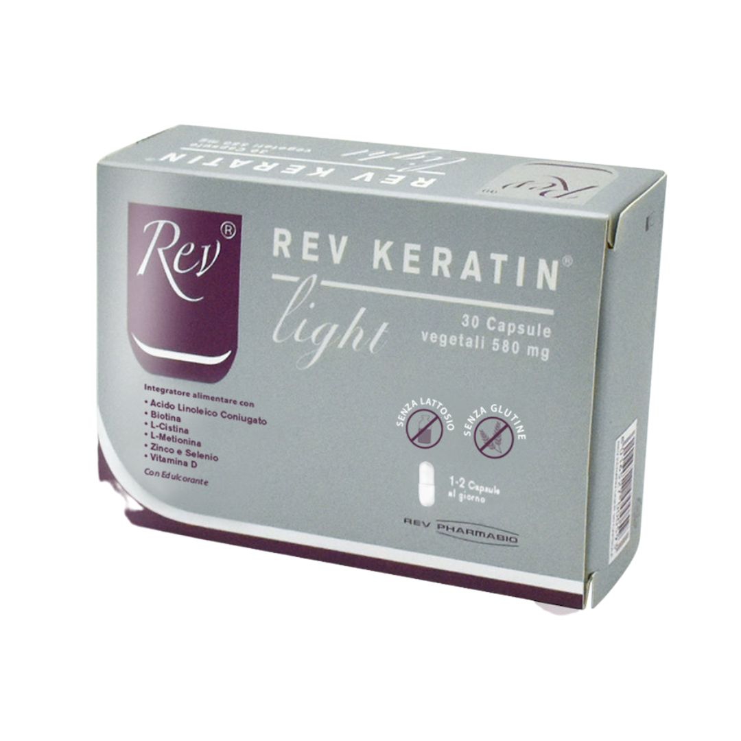 Rev Keratin Light Integratore Bioattivante per Unghie e Capelli 30 capsule 580mg