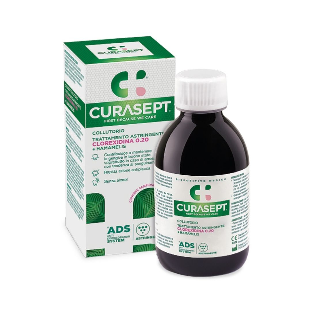 Curasept ADS Clorexidina 0,20% Collutorio Astringente  Antiplacca 200 ml