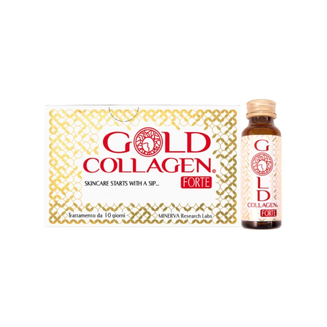 Gold Collagen Forte Integratore Anti-Invecchiamento Over 40 10 Flaconcini