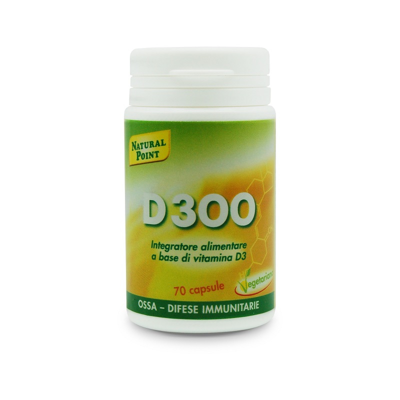 Natural Point Linea Vitamine Minerali D300 Integratore Alimentare 70 Capsule