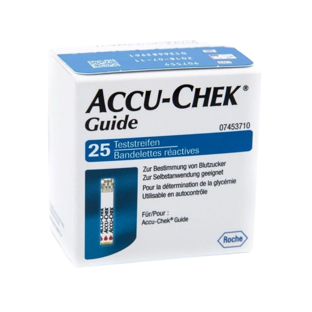 Accu Chek Guide 25 Strisce Rilevatrici per il Controllo della Glicemia