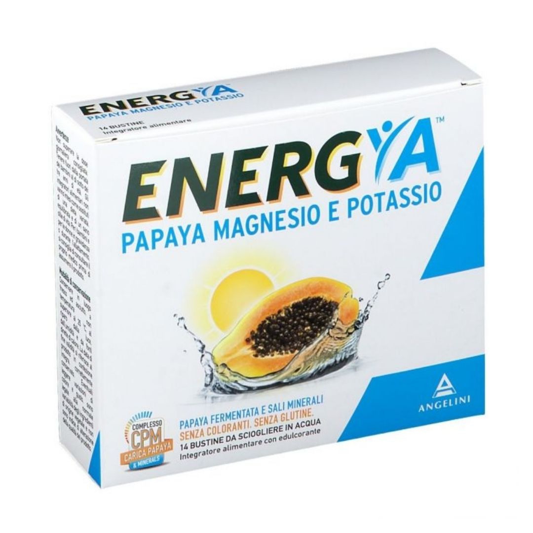 Energya Papaya Integratore di Magnesio e Potassio 14 Buste