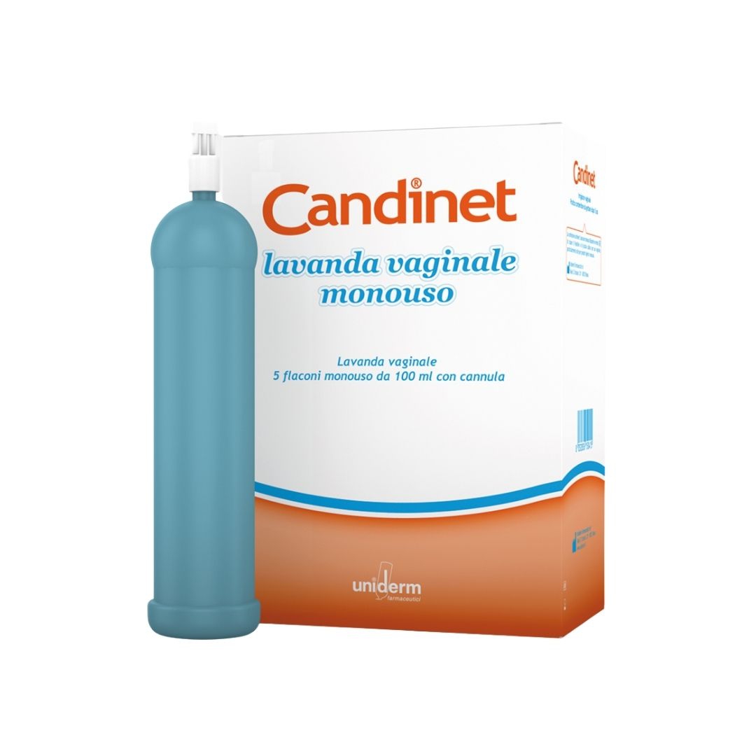 Candinet Lavanda Vaginale Monouso 5 Flaconi con Cannula da 100 ml