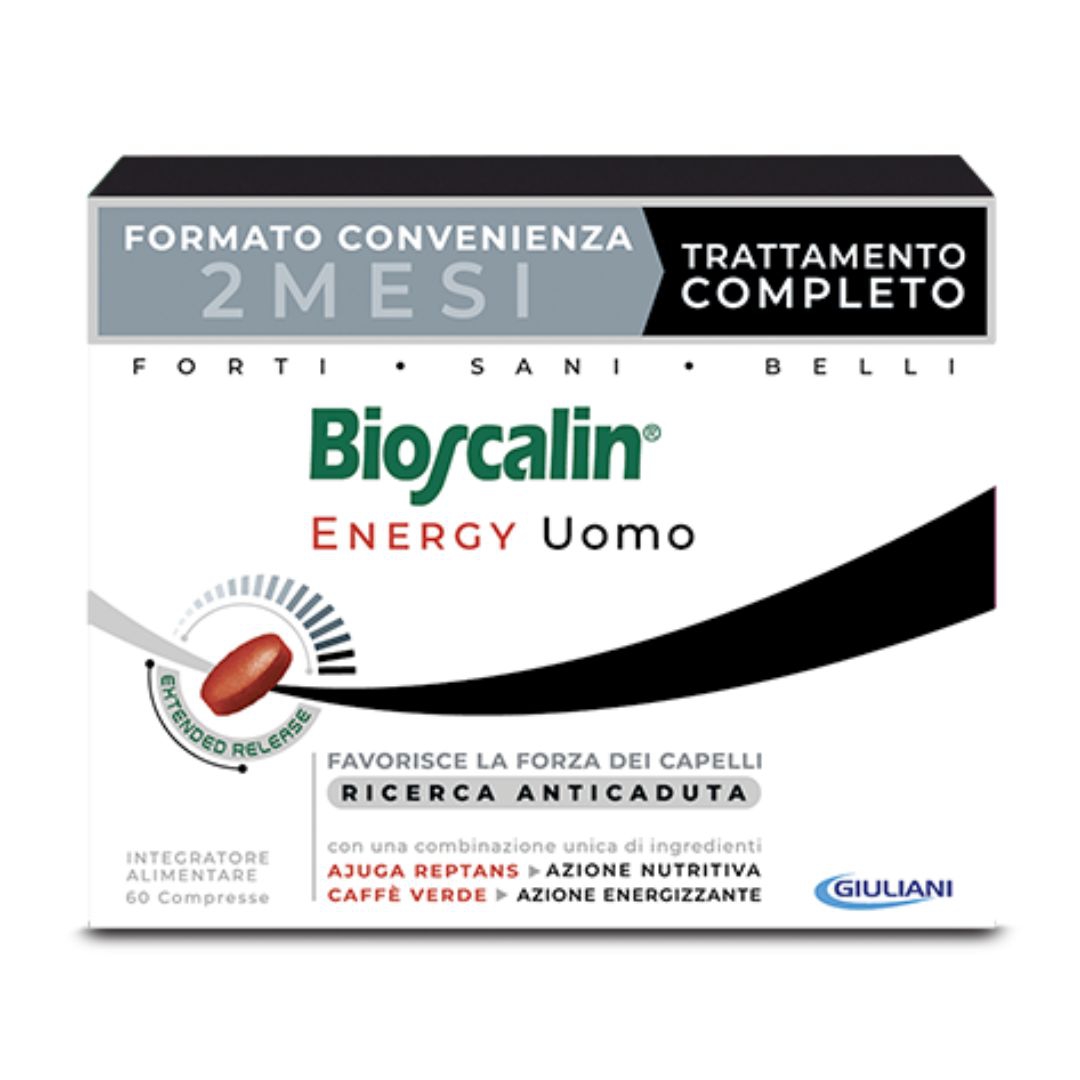 Bioscalin Energy Uomo Integratore Alimentare Capelli Rinforzante 60 Compresse