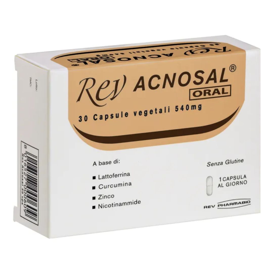 Rev Pharmabio Acnosal Oral Integratore Alimentare Anti acne 30 Capsule