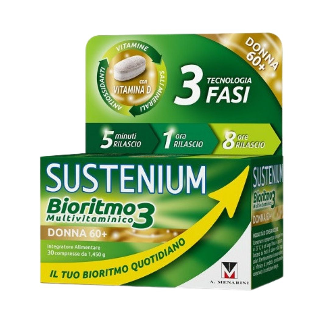 Sustenium Bioritmo3 Multivitaminico Integratore Alimentare Donna 60+ 30Compresse