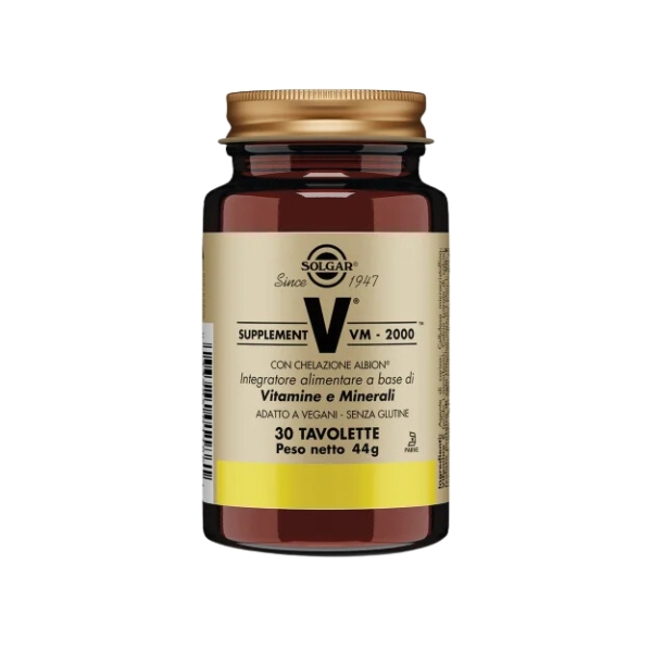 Solgar Supplement VM 2000 Integratore di Vitamine e Minerali 30 Tavolette