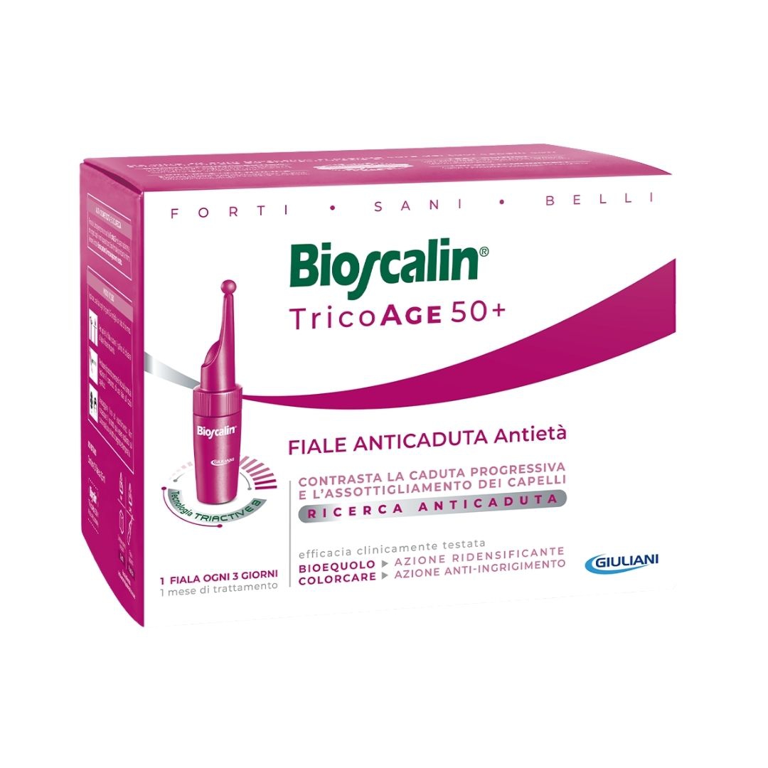 Bioscalin Tricoage 50 BioEquolo Anticaduta Antietà 16 Fiale