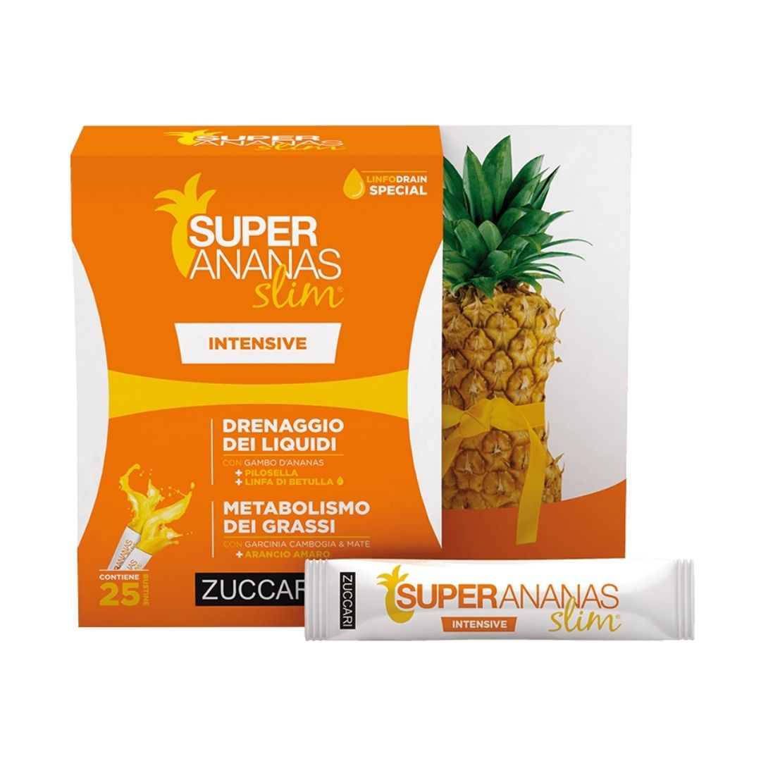 Zuccari Super Ananas Slim Intensive Integratore Drenante 25 Bustine