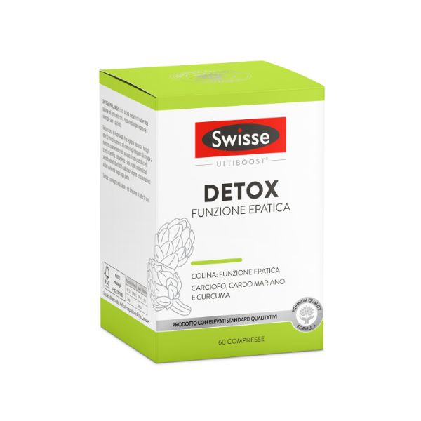 Swisse Detox Funzione Epatica Integratore Alimentare 60 Compresse