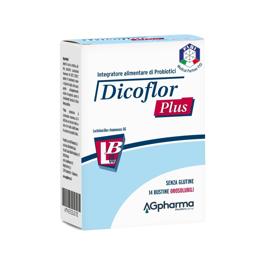 Dicoflor Plus Integratore per la Flora Batterica Intestinale 14 Buste