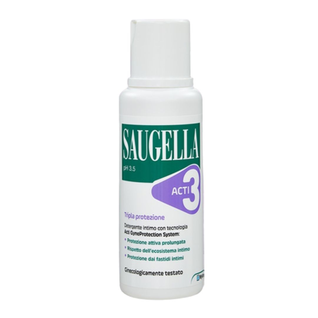 Saugella Acti3 Detergente Intimo Tripla Azione Protettivo pH 3.5 250 ml