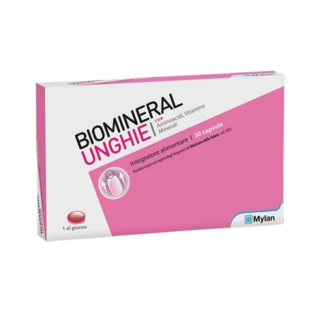 Biomineral Unghie Integratore Alimentare Unghie Deboli 30 Capsule