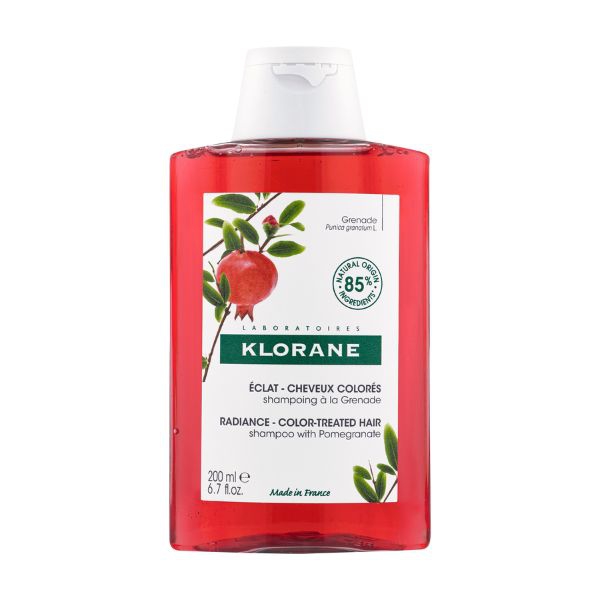 Klorane Shampoo al Melograno che Fissa e Prolunga il Colore 200 ml
