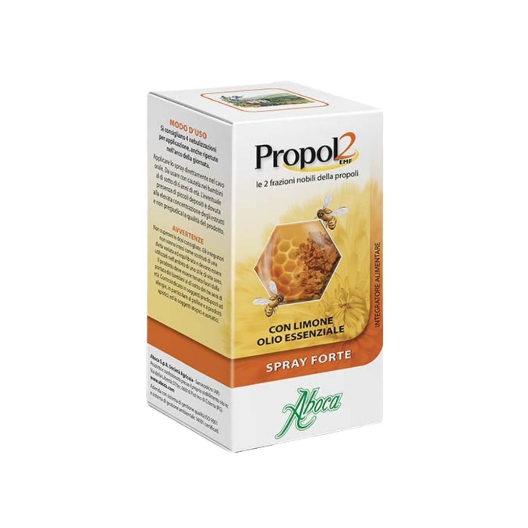 Aboca Propol2 EMF Integratore per il Benessere del Cavo Orale Spray Forte 30 ml
