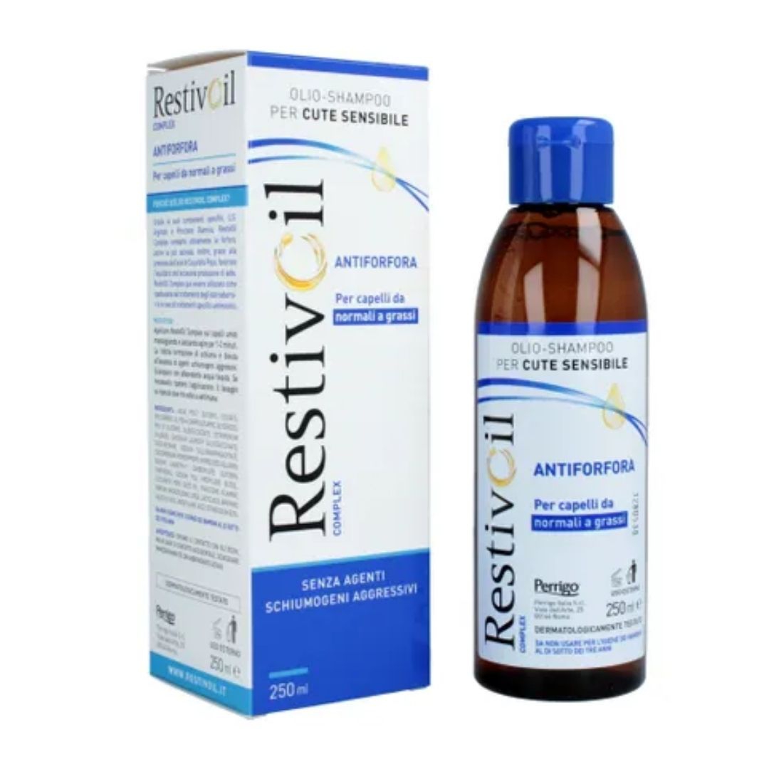 RestivOil Complex Olio Shampoo Antiforfora per Capelli Normali o Grassi 250 ml