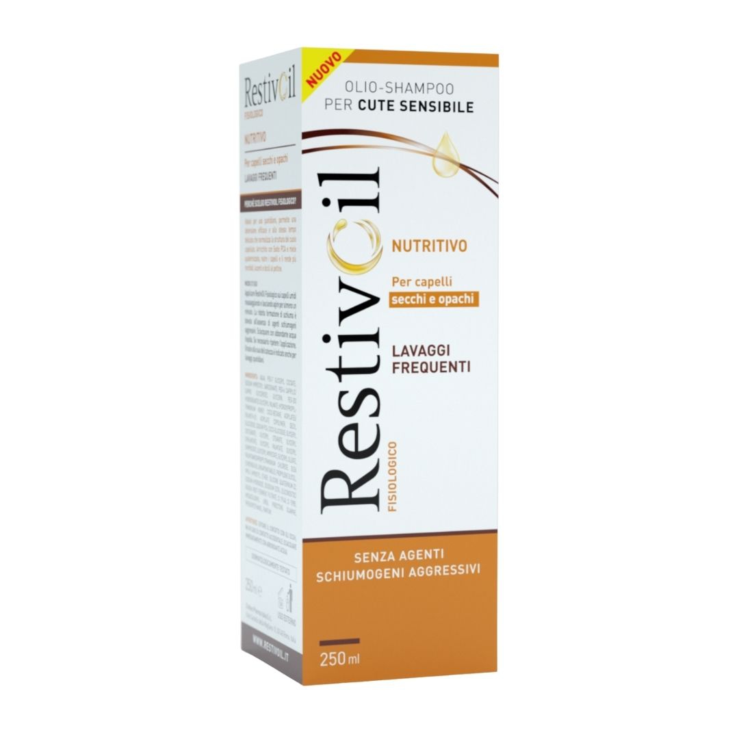 RestivOil Fisiologico Nutritivo Olio Shampoo per Capelli Secchi e Opachi 250 ml